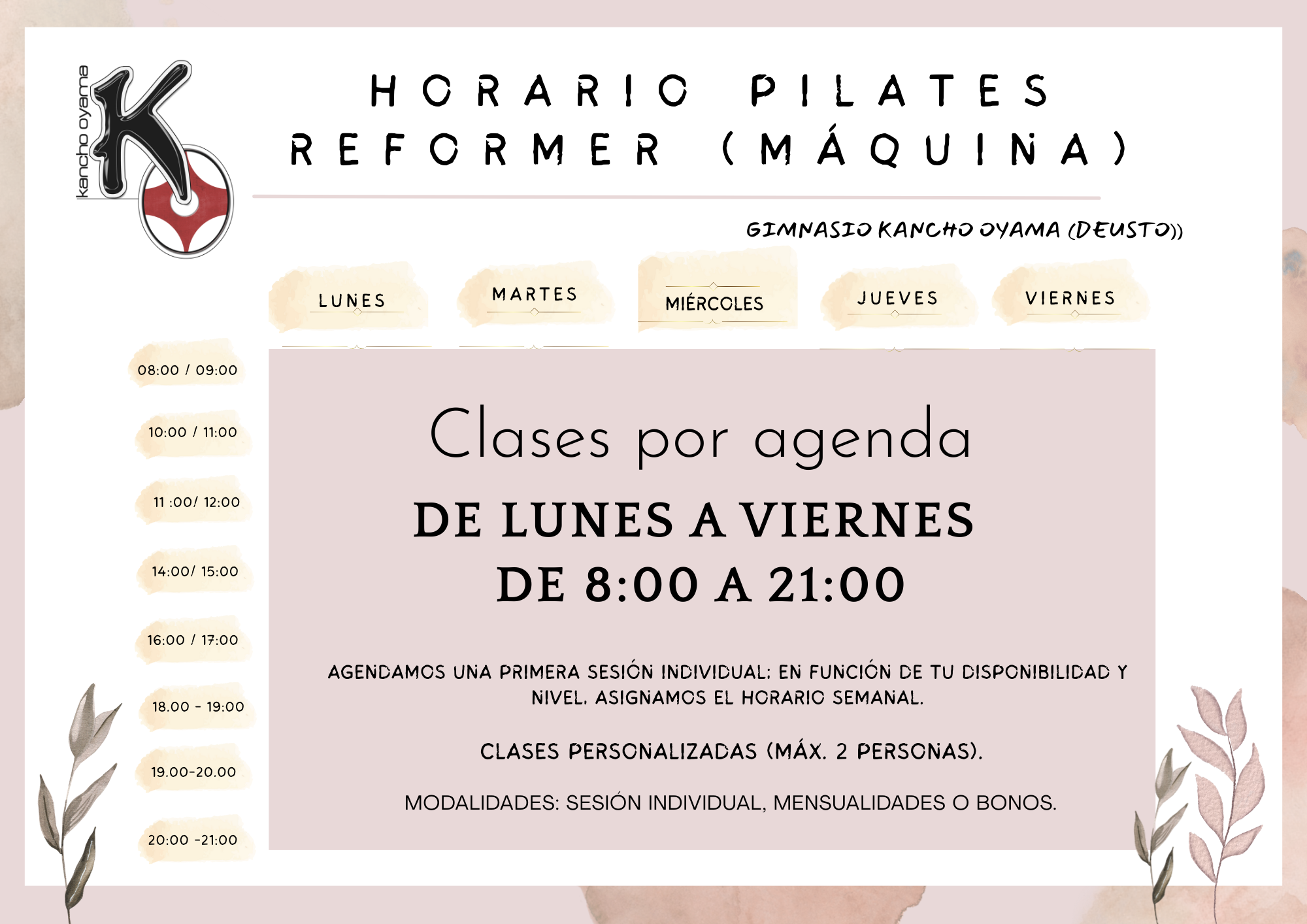 Horarios